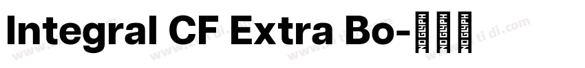 Integral CF Extra Bo字体转换
